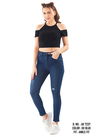 New Stylish Fancy Wear Pocket Ankle Fit Pant Collection AK-7237 Dx Blue